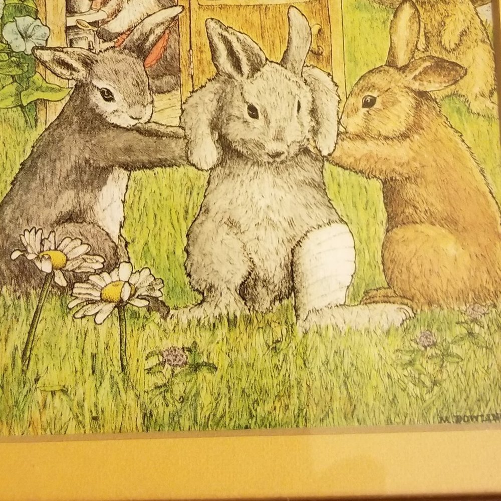 Rabbits Helping Rabbits - Wall Hanging - Picture 5 of 7